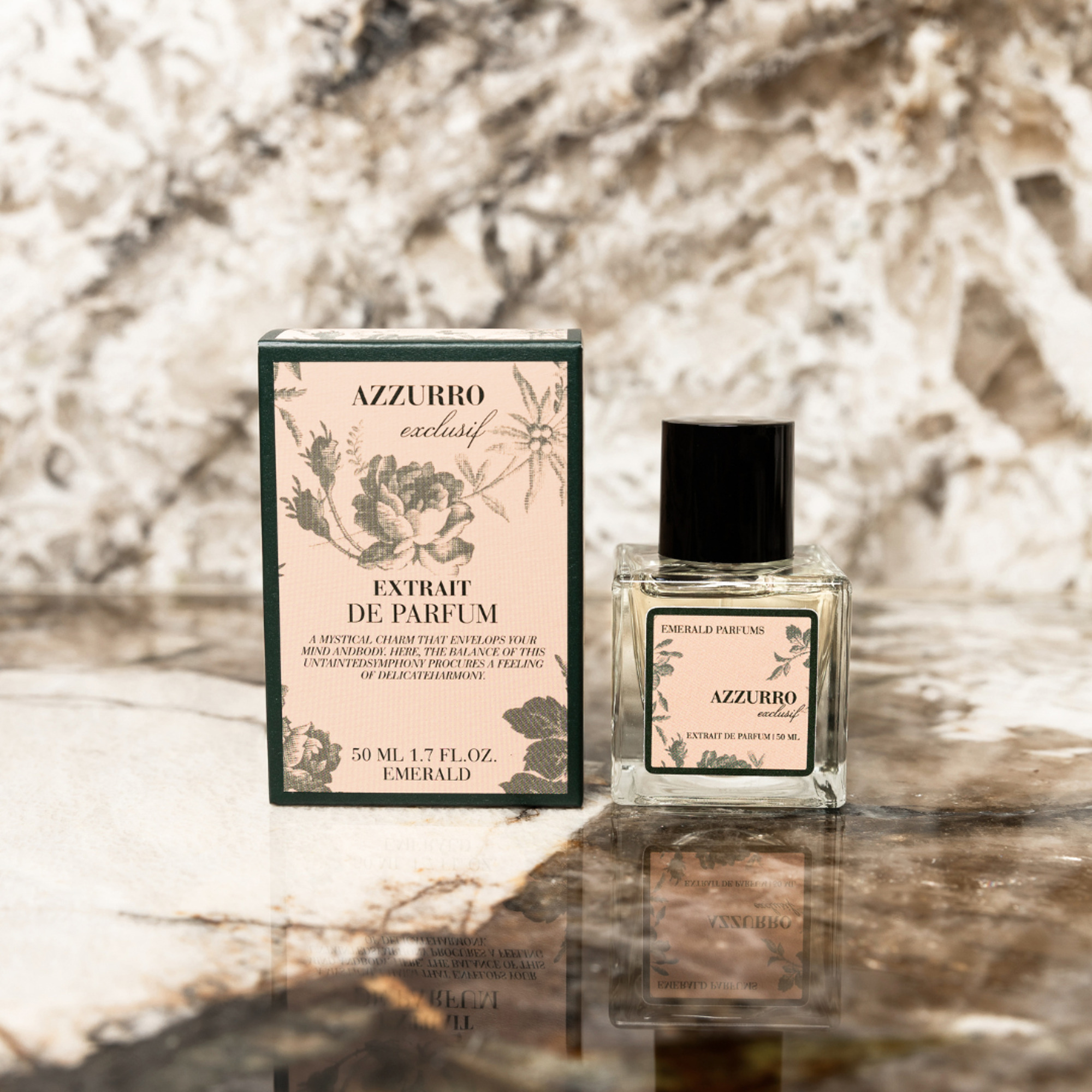 EMERALD nišiniai kvepalai AZZURRO  extrait de parfum 50ml, atnaujinta formulė